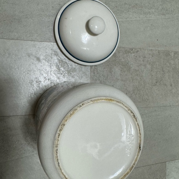 Vintage goose geese, kitchen storage canister container with lid ceramic - Picture 9 of 12